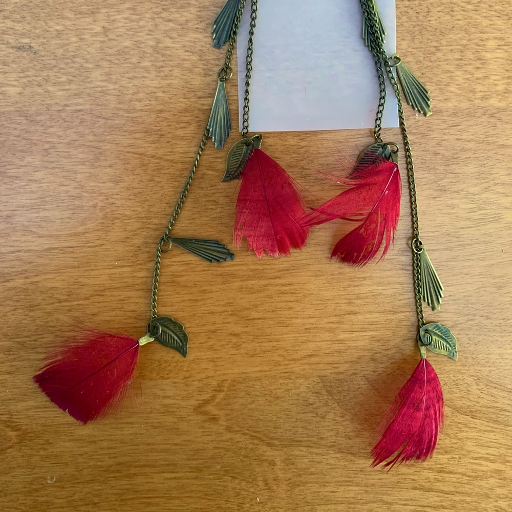 2 sets!!! Beautiful feather earrings